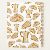 名前をカスタムするコーヒー愛好家の年間プランナー プランナー手帳 (裏面)