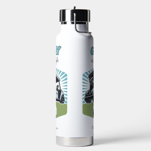 名前をカスタムするゴルフはライフ ウォーターボトル (左面)
