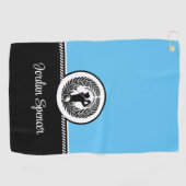 名前をカスタムするゴルフタオル ゴルフタオル (横)