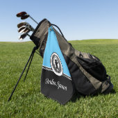 名前をカスタムするゴルフタオル ゴルフタオル (グリーン)