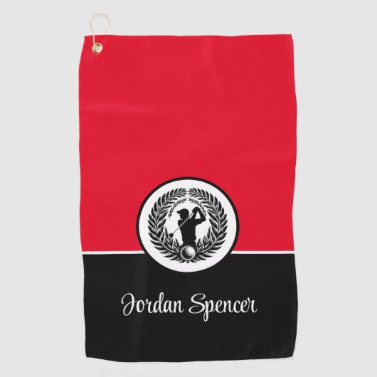 名前をカスタムするゴルフタオル ゴルフタオル (正面)