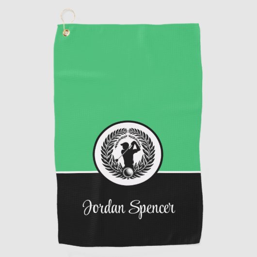 名前をカスタムするゴルフタオル ゴルフタオル (正面)