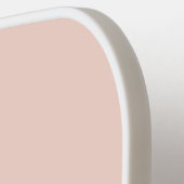 名前をカスタムするゴールドフォイル赤面ピンクローズレターA ピックルボールラケット (左詳細)