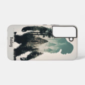 名前をカスタムするサスカッチビッグ足凡例 SAMSUNG GALAXYケース (裏面横)