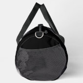 名前をカスタムするサッカープレーヤーイラストレーション ダッフルバッグ (右)