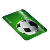 名前をカスタムするサッカーボール マグネット (右側)