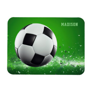 名前をカスタムするサッカーボール マグネット