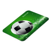 名前をカスタムするサッカーボール マグネット (左側)