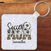 名前をカスタムするサッカーママ |母の日 キーホルダー (裏面)