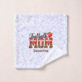 名前をカスタムするサッカーママ |母の日 バスタオルセット (ウォッシュタオル)