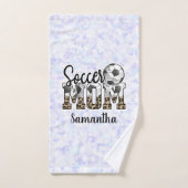 名前をカスタムするサッカーママ |母の日 バスタオルセット (ハンドタオル)