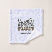 名前をカスタムするサッカーママ |母の日 バスタオルセット (ウォッシュタオル)