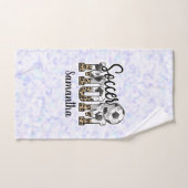 名前をカスタムするサッカーママ |母の日 バスタオルセット (ハンドタオル)