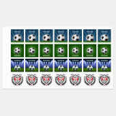 名前をカスタムするサッカーラベル ラベル (シート)