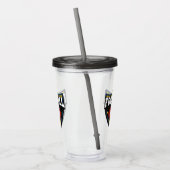 名前をカスタムするサッカーロゴタンブラー アクリルタンブラー (左)