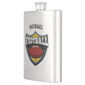 名前をカスタムするサッカーロゴフラスコ フラスク (左)