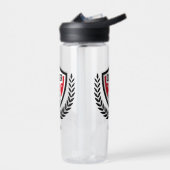 名前をカスタムするサッカーロゴ ウォーターボトル (左面)