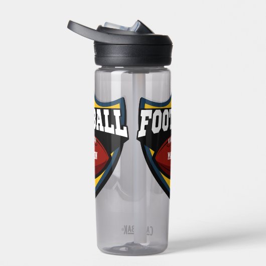 名前をカスタムするサッカーロゴ ウォーターボトル (右面)