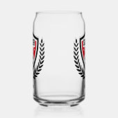 名前をカスタムするサッカーロゴ ガラス缶 (右)