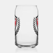 名前をカスタムするサッカーロゴ ガラス缶 (左)