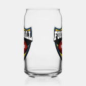 名前をカスタムするサッカーロゴ ガラス缶 (左)