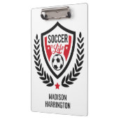 名前をカスタムするサッカーロゴ クリップボード (左)