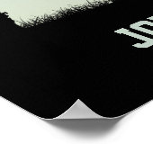 名前をカスタムするサッカー選手のポスター ポスター (角)