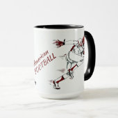 名前をカスタムするサッカー選手のマグ マグカップ (正面右)