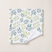 名前をカスタムするサファリ動物用カラフルタオルセット バスタオルセット (ウォッシュタオル)