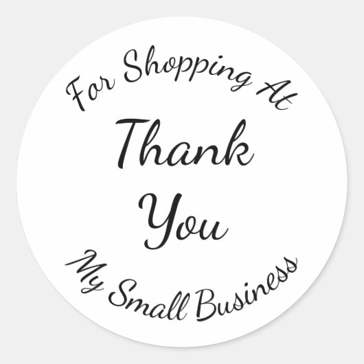 名前をカスタムするサポートに感謝 ラウンドシール (正面)