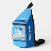 名前をカスタムするサントリーニギリシャ スリングバッグ (右コーナー)