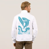 名前をカスタムするサーファーのシャツ&ジャケット Tシャツ (裏面フル)