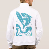 名前をカスタムするサーファーのシャツ&ジャケット Tシャツ (裏面)