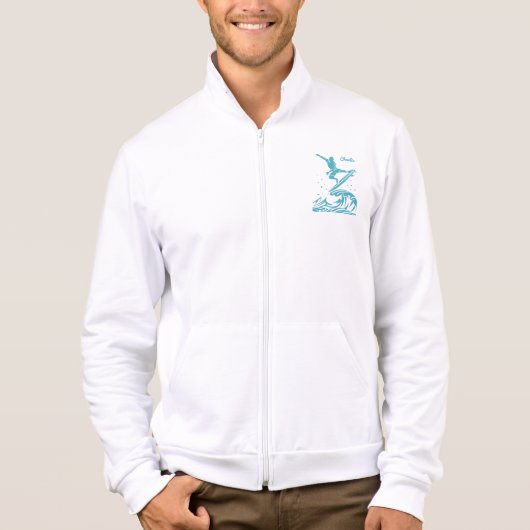 名前をカスタムするサーファーのシャツ&ジャケット Tシャツ (正面)