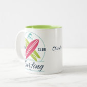 名前をカスタムするサーファーマグ ツートーンマグカップ (正面左)