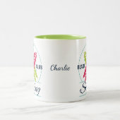 名前をカスタムするサーファーマグ ツートーンマグカップ (中央)