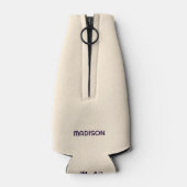 名前をカスタムするサーフィンパイナップル ボトルクーラー (裏面)