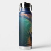 名前をカスタムするサーフィン ウォーターボトル (正面)