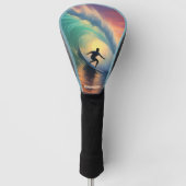 名前をカスタムするサーフィン ゴルフヘッドカバー (正面)