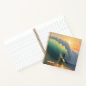 名前をカスタムするサーフィン ノートブック (内部)