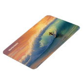 名前をカスタムするサーフィン マグネット (左側)