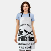 名前をカスタムするザグリルファーシェフ エプロン (着用した状態)