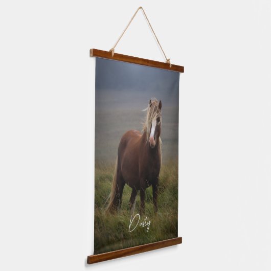 名前をカスタムするザホースフォトウォールデコーキャンバス 吊り下げ型タペストリー (傾斜あり)