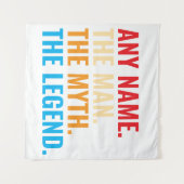 名前をカスタムするザマンザ神話ザレジェンドレトロ タペストリー (正面(横))