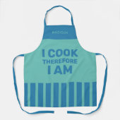 名前をカスタムするシェフエプロン エプロン (正面)