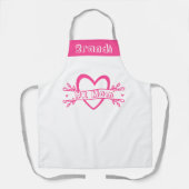 名前をカスタムするシェフエプロン | 母の日の贈り物 エプロン (正面)