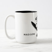 名前をカスタムするシェフロゴマグ ツートーンマグカップ (左)