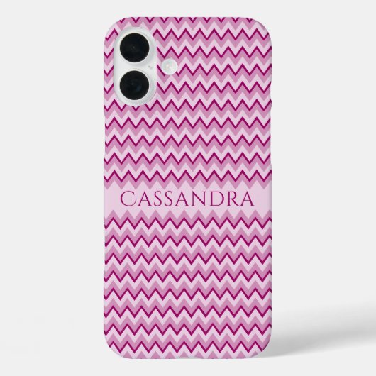名前をカスタムするシェブロン柄の電話ケース Case-Mate iPhoneケース (裏面)