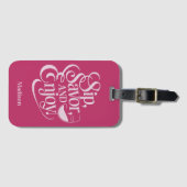 名前をカスタムするシップ、サバー、ワイ楽しむン ラゲッジタグ (正面横)