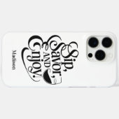 名前をカスタムするシップ、サバー、ワイ楽しむン Case-Mate iPhoneケース (裏面 (横))